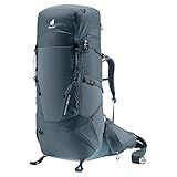Deuter Mochila De Trekking Aircontact Core 70 10 Nylon Reciclado Caminhadas Prolongadas Cinza