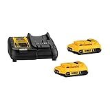 DEWALT Kit 2 Baterias 2 0Ah 20V MAX Com Carregador DCB203C2