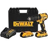 DEWALT Parafusadeira E Furaderia De Impacto De 1 2 Pol 13mm Brushless Motor A Bateria 20V MAX Ion Litio Com 2 Baterias 2 0Ah Carregador Bivolt E Mala DCD7781D2