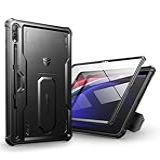 Dexnor Capa Para Samsung Galaxy Tab S10 Plus 2024 Galaxy Tab S9 Plus 2023 12 4 Polegadas Protetor De Tela Embutido E Suporte Com Suporte De Caneta Resistente à Prova De Choque Preta