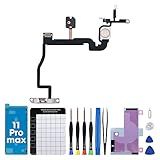 DGSCSMY Para IPhone 11 PRO Max Botão De Energia Flash Luz Flex Substituição OEM On Off Controle Fixo Microfone Lanterna Interruptor Montagem Metal Suporte Reparo Kit Completo De Ferramentas 11Promax
