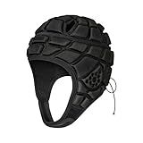 DGXINJUN Protetor De Cabeça Macio 7 V 7 V 7 Protetores De Cabeça De Rúgbi Acolchoado Capacete De Goleiro Ajustável Capacete De Goleiro De Futebol Boné Scrum Bandeira De Rúgbi Capacete De Futebol