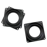 DGZZI 2 Peças Bandeja Giratória De Rolamento De Esferas De Aço 10 Cm Preto Base Giratória Para Mesa Giratória De Eletroforese Serve Para Porta Giratória De 360 Graus Escritório Cadeira Giratória
