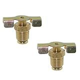 DGZZI 2 Peças Válvula De Ar De 1 4 Polegada Válvula De Drenagem Compressor De Ar Válvula De Tanque De Ar Parte Do Compressor De Ar Adaptador De Linha De água Válvula De Drenagem De Cobre Adequada Para