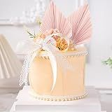 DHinkyoung Topo De Bolo De Folhas De Palmeira 4 Peças De Enfeite De Bolo De Papel Para Decoração De Bolo De Aniversário Para Decoração De Bolos Faça Você Mesmo Projeto De Artesanato Casamento Chá