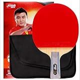 DHS 6 Estrelas 6002 6006 Raquete De Tênis De Mesa Ping Pong Lâmina BAT Com Borracha Adesiva E Estojo Alça Curta 