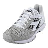 Diadora Tênis Feminino Speed Competition 7 All Ground Branco Preto Prata 6 5
