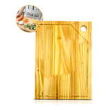 Diamond Tábua Corte Madeira Cozinha Retangular 40x30cm Multiuso Cor Marrom Liso Churrasco Cozinho