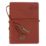 Diário De Couro Vintage Caderno De Escrita Papelaria