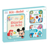 Diário Do Bebê Livro De Recordações Album Do Bebe Dia A Dia Do Bebe Anotações E Fotos Kit Com Livro De Banho E Livro De Pano Disney Baby Culturama