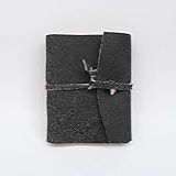 Diários De Viagem Em Couro Caderno De Bolso Cinza