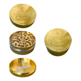 Dichavador Gold Triturador Metal 3 Partes Grande Brinde