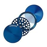 Dichavador Moedor NERONE 4 Partes Metal Azul