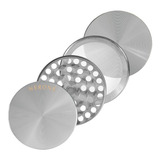 Dichavador moedor Nerone 4 Partes Metal Prata