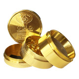 Dichavador Moedor Triturador De Metal Dourado Gold 4 Partes