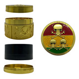 Dichavador Moedor Triturador De Metal Grande 4 Partes Inox