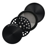 Dichavador Triturador Nerone 4 Partes Metal Preto