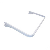 Diclosets Cabideiro Closet 90cm Encaixe Trilho Cremalheira Kit 3 Uni Cor Branco