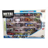 Diecast Carro De Corrida Escala 1 64 Racing Kit 20 Unid