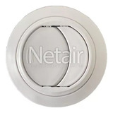 Difusor Ar Condicionado Universal 60mm Redondo C Anel Cinza
