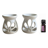 Difusor Aromatizador Cerâmica Kit 2 Uni Réchauds Ceramica