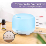 Difusor Aromatizador De Ambiente Eletrico Aromaterapia Oleos Cor Branco 110v 220v