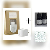 Difusor Aromatizador Eletrico Tomada Porcelana C 2 Essencias