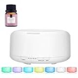 Difusor Aromatizador Umidificador De Ar Ultrassônico Purificador Aroma Difusor Portátil Led 7 Cores 1 Essencia Via Aroma 10ml