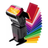 Difusor De Flash Speedlite Colorido 12 Gelatinas De Gel