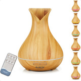 Difusor De Oleos Essenciais Ultrassonico Aromaterapia 400ml Cor Marrom claro