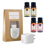 Difusor Elétrico Porcelana 4 Essências Aroma 10ml Via Aroma