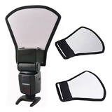 Difusor Rebatedor Pá Rígido Para Flash Speedlight Universal P a