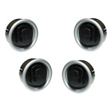 Difusor Saida Ar Celta Prisma 07a16 Prata Com Suporte Kit