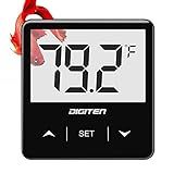 DIGITEN Termômetro De Aquário Digital Termômetro De Aquário Com Display Lcd Grande Vara Na Água Terrário Sensor De Temperatura Medidor Preto
