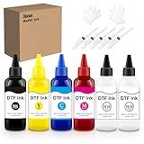 Dikarsum Kit De Refil De Tinta DTF Premium Compatível Com Epson ET2800 ET 8550 XP 15000 L1800 L805 R1390 R2400 Para Todas As Impressoras DTF Impressão De Transferência De Calor Direto Para Filme 6 X