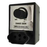 Dimmer Controlador Bivolt Com Tomada Dimer Preto Rima 621 3