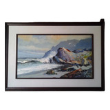 Dinys Domingos Quadro Óleo S Eucatex Marinha 51 X74