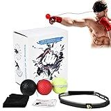 Dioche Conjunto De Bola Reflexa De Boxe Com Bola Reflexa E Faixa De Cabeça Bolas De Treinamento De Velocidade De Boxe Bola De Exercício De Boxe Para Treinamento De Velocidade Reflexa Habilidade De