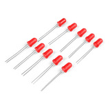 Diodo Emissor De Luz Led 5mm Vermelho 10 Unidades