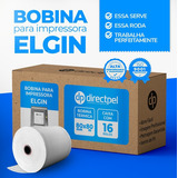 Directpel Bobina 80x80 Para Impressora Térmica Elgin C  16 Cor Branco