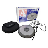 Discman Cd Player Toshiba Cdp 6170s Portátil Stereo Mp3 Fm