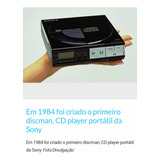 Discman Sony 1o Cd Player Do Mundo Relíquia P Colecionador