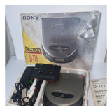 Discman Sony D 111 Completo Com Caixa Funcionando 