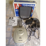 Discman Toshiba Com Bass Boost Reforço De Grave E Anti Shok