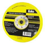 Disco Borracha 6 Pol Suporte Lixa P Lixadeira S Furos Eda
