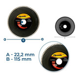 Disco Corte A Seco Diamantado Turbo 115 X 22 2mm