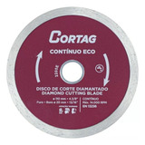 Disco Corte Diamantado Contínuo Cortag Cerâmica Bloco Tijolo