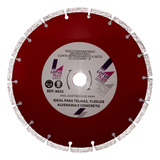 Disco Corte Diamantado Segmentado Refrig E Seco 225mm 9 Pol Cor Vermelho