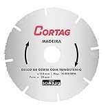 Disco Corte Tungstênio Para Madeira Ø110mm Cortag Prata