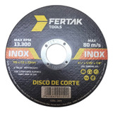 Disco De Corte Inox 115x1 0x22mm 4 1 2pol Combo 100 Peças